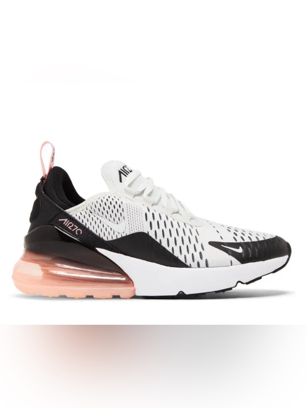Nike Air Max 270 GS Platinum Coral Pink Tint 943346-005 Youth 6.5Y / Women 8